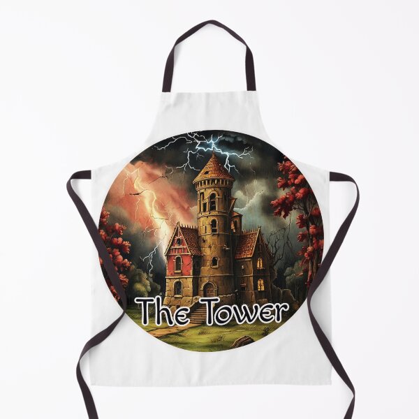Item preview, Major Arcana Tarot Cards - Medieval Tower Struck by Lightning designed and sold by Pixel Waite.
