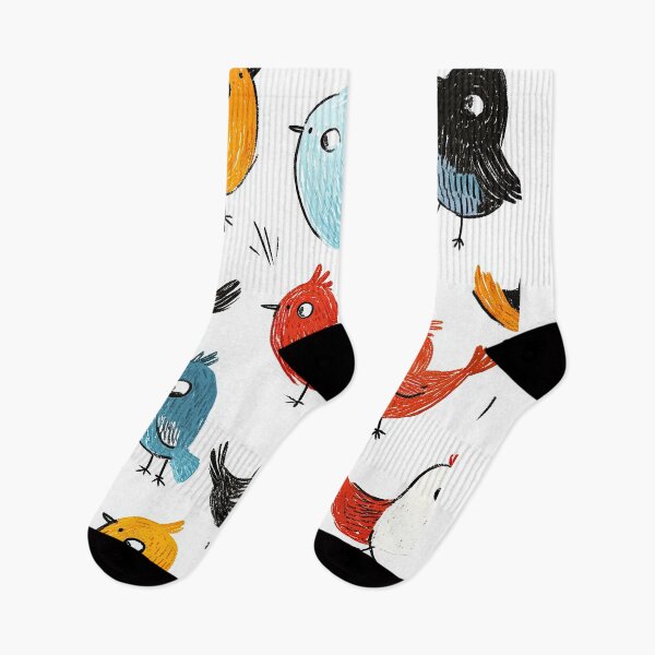 Item preview, Minimalist Birds with Vibrant Color Accents designed and sold by Piotrek0001.