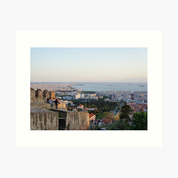 Castle Walls - Thessaloniki Greece Art Print