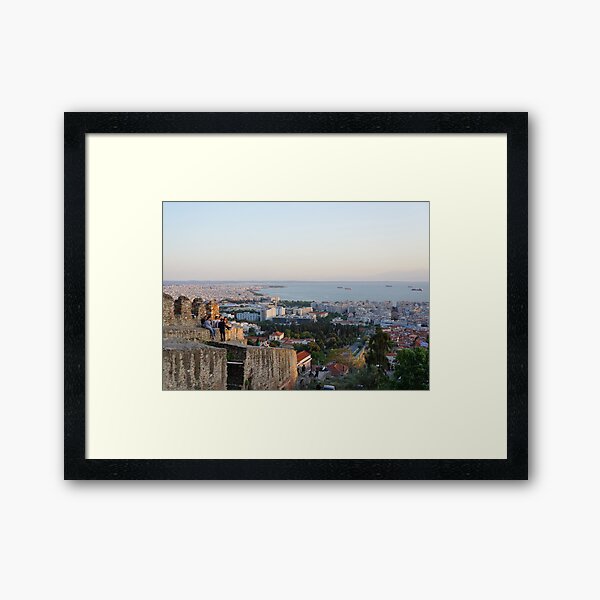 Castle Walls - Thessaloniki Greece Framed Art Print