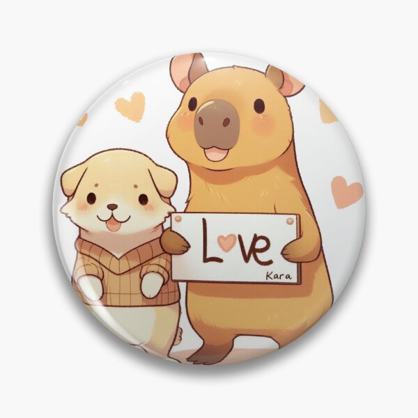 Item preview, Kara capybara and dog designed and sold by Elbas.