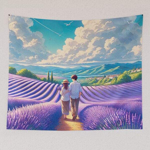 Item preview, Walking Side by Side Through Lavender Dreams designed and sold by unrealartwork.