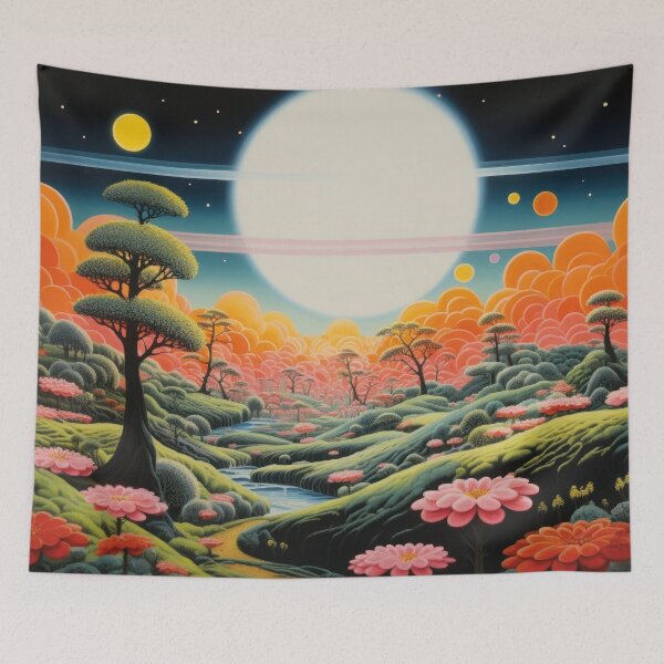 Item preview, colorful natural landscape, painted designed and sold by Mauswohn.