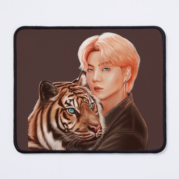 Item preview, BTS SUGA WITH TIGER FANART designed and sold by Springethereal.