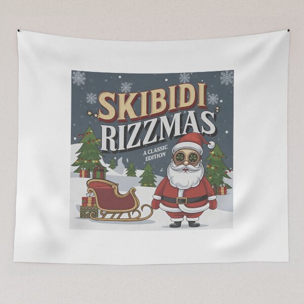 Item preview, Skibidi Rizzmas - Merry Christmas - Merry Xmas designed and sold by Zibis09.