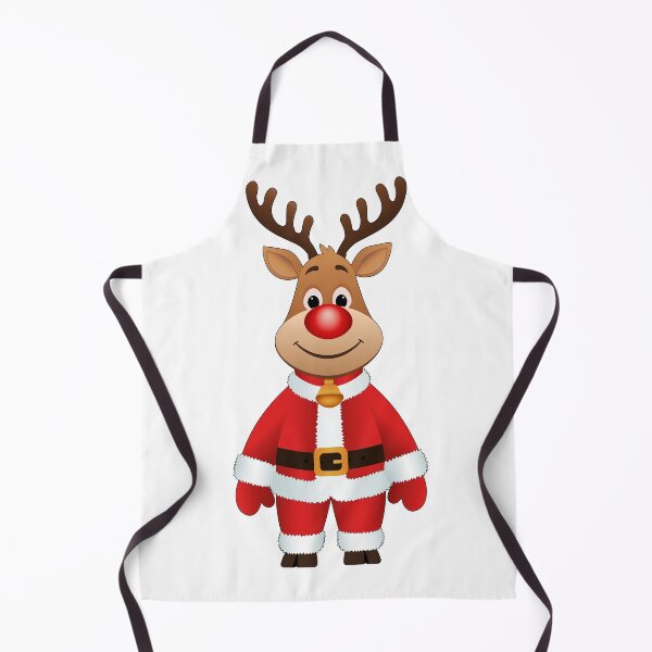 Artikelvorschau, Ein Hirsch im Weihnachtsmannkostüm. Vektorzeichnung einer Hirschfigur. entworfen und verkauft von lu-print-design.