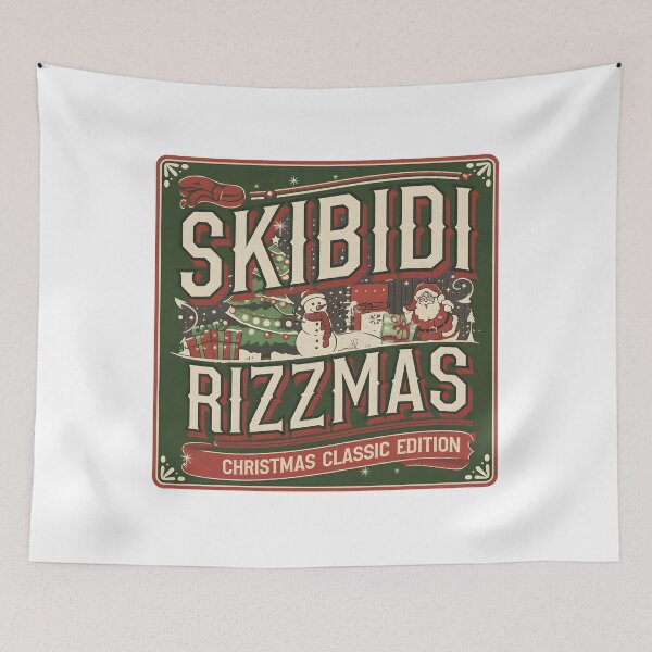 Item preview, Skibidi Rizzmas - Merry Christmas - Merry Xmas designed and sold by Zibis09.