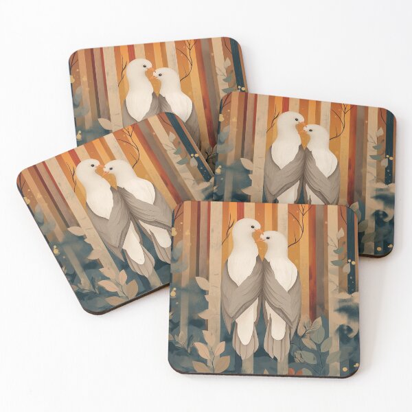 Item preview, Bird Lovers. Graphic design nature illustration designed and sold by Shoot-The-Moon.