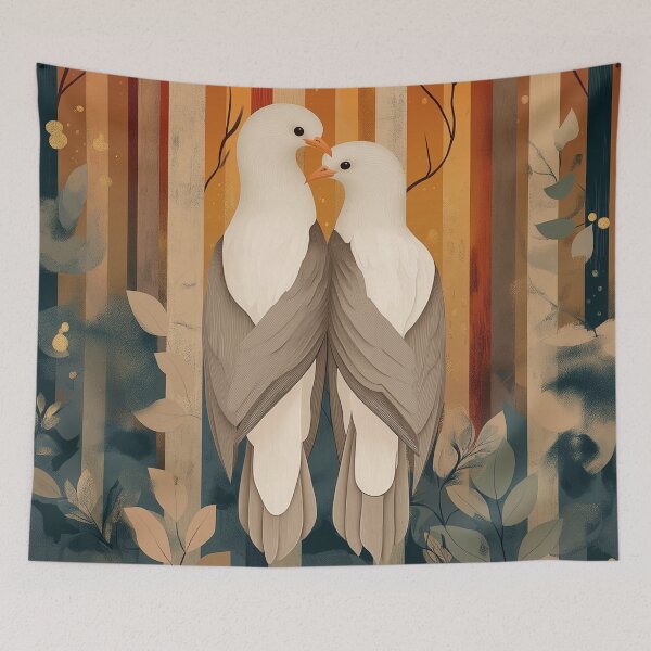 Item preview, Bird Lovers. Graphic design nature illustration designed and sold by Shoot-The-Moon.