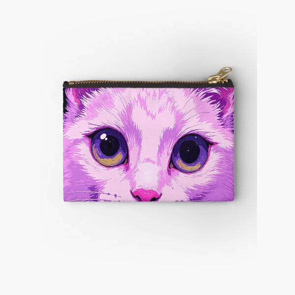 Item preview, Enigmatic feline mosaic in pink and purple designed and sold by ShroomForge.