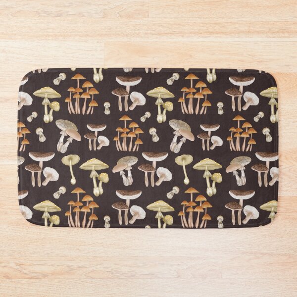 Item preview, Woodland mushrooms seamless pattern designed and sold by pinkyfish1010.
