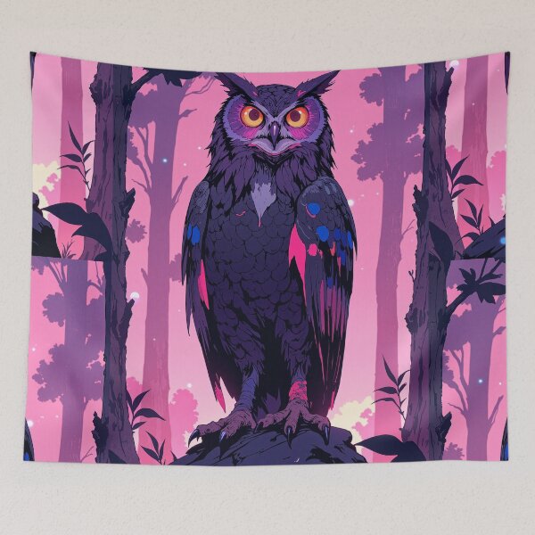 Item preview, Glow in the gloam the enigmatic owl sentinel designed and sold by ShroomForge.