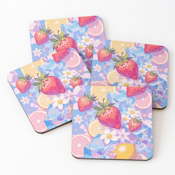 Item preview, Fruity floral harmony an abstract symphony in color designed and sold by ShroomForge.