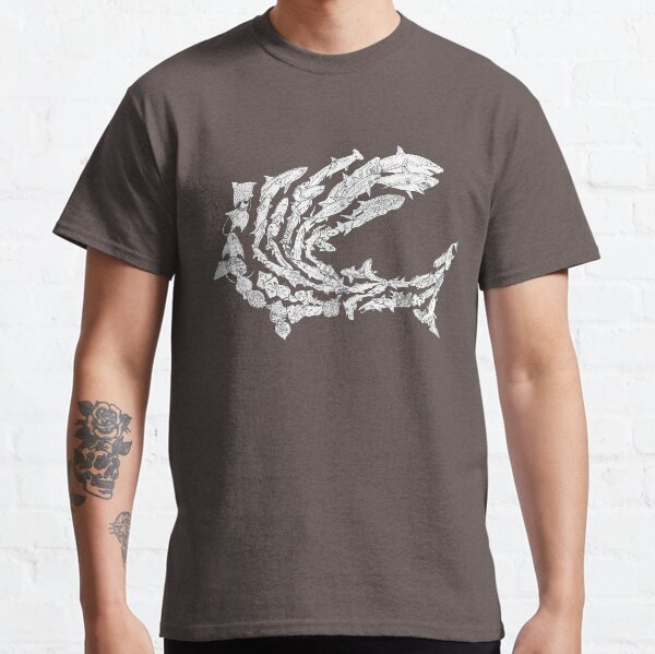 Chondrichthyes - Sharks and Rays - Evolution Classic T-Shirt