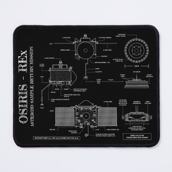 Item preview, OSIRIS-REx. Asteroid Sample Return Mission. Vertical (White Stencil - No Background) designed and sold by BGALAXY.