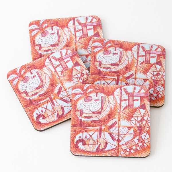 Item preview, apotheosis abstract in orange and red designed and sold by Tereza Pilar  Art.