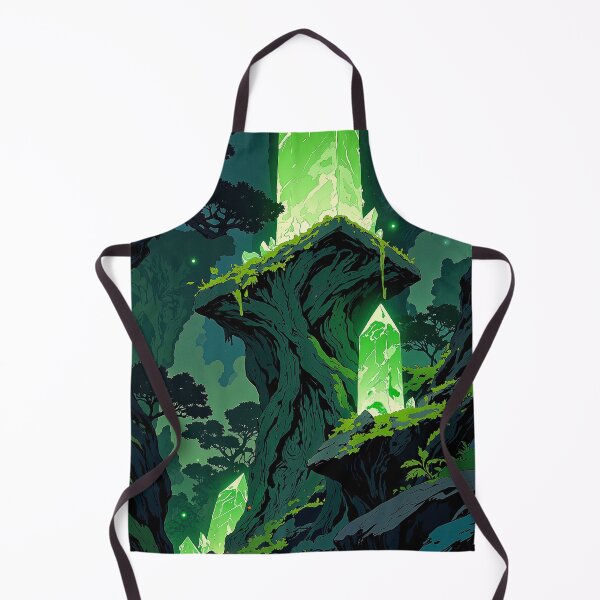 Item preview, Luminescent cavern forest a realm of green crystals designed and sold by MadeByHaresShop.