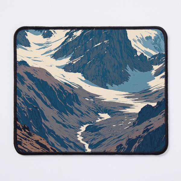 Item preview, Majestic solitude snowcapped peaks unveiled designed and sold by MadeByHaresShop.