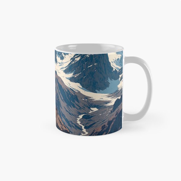 Item preview, Majestic solitude snowcapped peaks unveiled designed and sold by MadeByHaresShop.