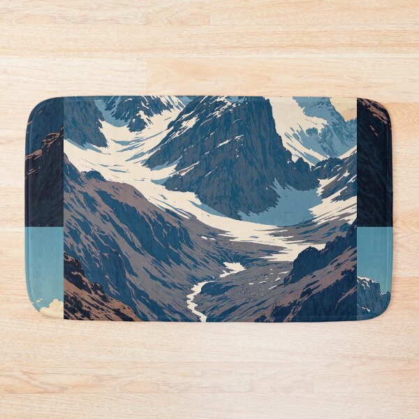 Item preview, Majestic solitude snowcapped peaks unveiled designed and sold by MadeByHaresShop.
