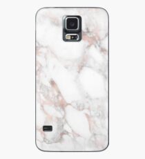 Luxus-Rotgold-Imitat-Marmor Hülle & Klebefolie für Samsung Galaxy