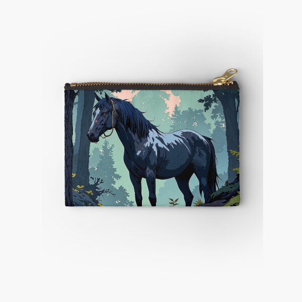 Item preview, Majestic stallion amidst enchanted forest designed and sold by MadeByHaresShop.