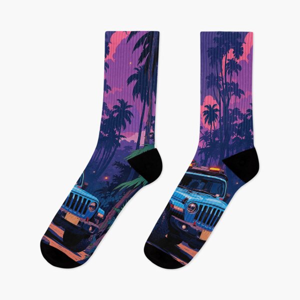Item preview, Midnight expedition blue amongst luminous palms designed and sold by MadeByHaresShop.