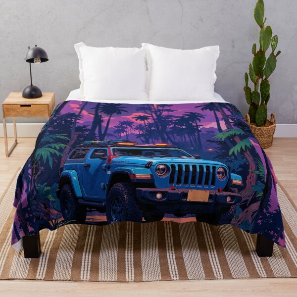 Item preview, Midnight expedition blue amongst luminous palms designed and sold by MadeByHaresShop.
