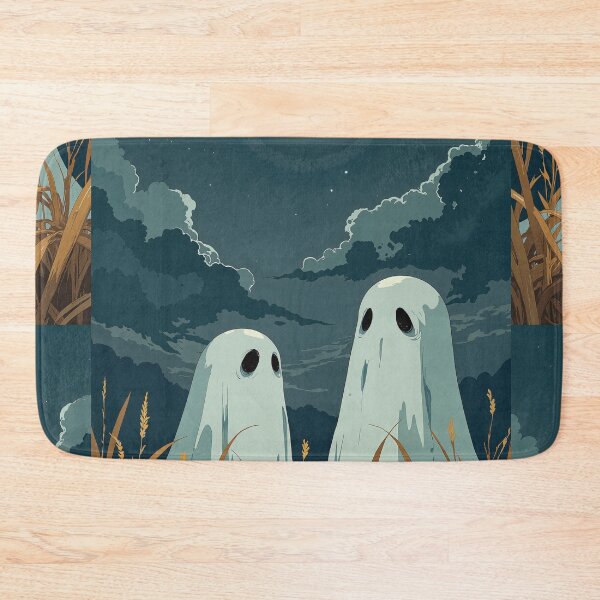 Item preview, Moonlit encounter two ghostly silhouettes designed and sold by MadeByHaresShop.