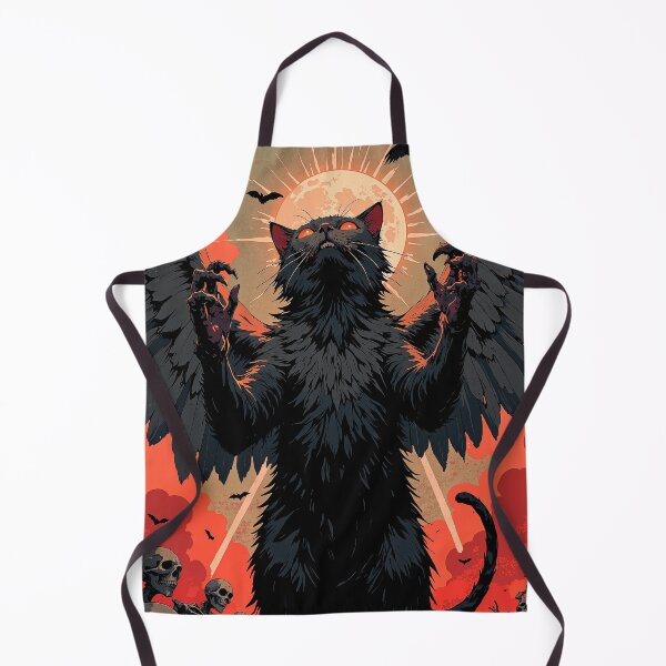 Artikelvorschau, Mondbeschienener Katzenwächter zwischen knochenbeladenen Schatten entworfen und verkauft von MadeByHaresShop.