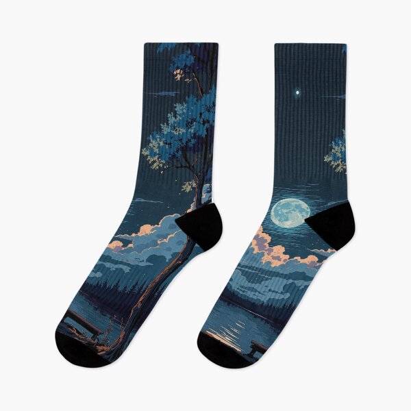 Item preview, Moonlit reflections blue canvas dream designed and sold by MadeByHaresShop.