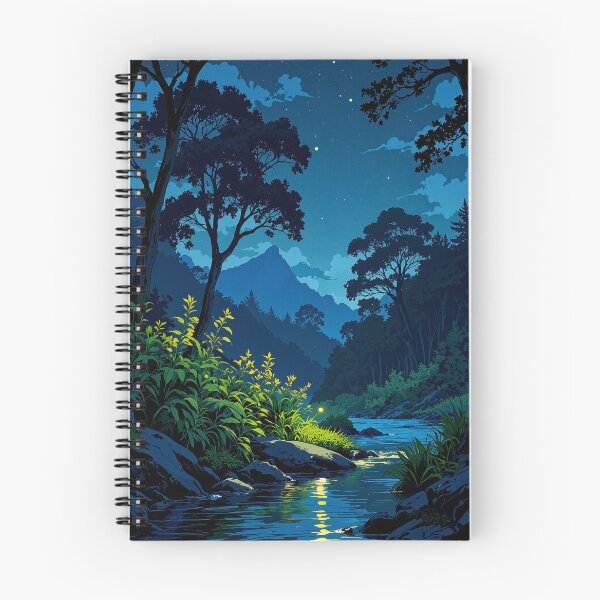Item preview, Moonlit river reflections a peaceful nocturnal symphony designed and sold by MadeByHaresShop.