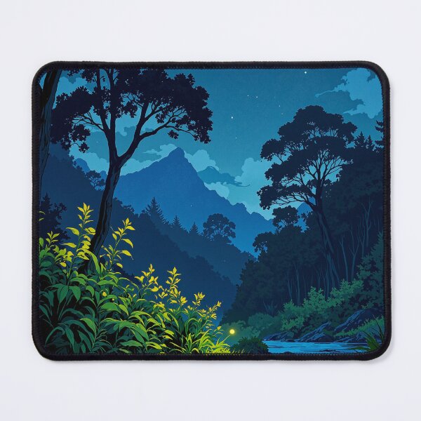 Item preview, Moonlit river reflections a peaceful nocturnal symphony designed and sold by MadeByHaresShop.