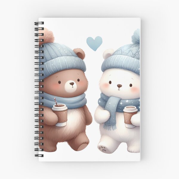 Item preview, A0508 Winter Bear Friends - Adorable Plush Companions for Kids, Gifts, and Seasonal Décor designed and sold by angieart68.