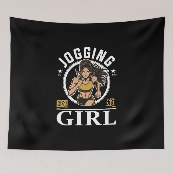 Item preview, Jogging Girl - Cool design for runners designed and sold by RetroMaritalArt.