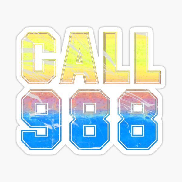 CALL 988 Sticker