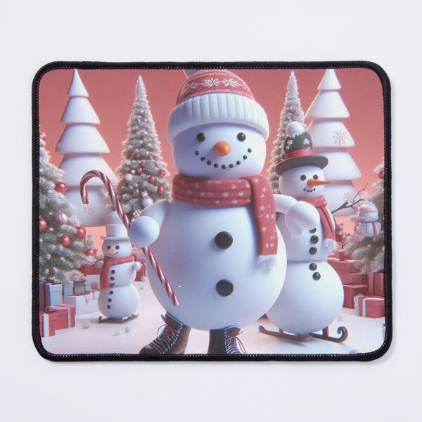 Item preview, Snowman on Ice: A Festive Christmas Design designed and sold by choder61.