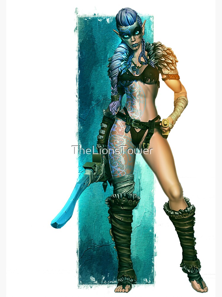 Thumbnail 3 of 3, Sticker, The Barbarian designed and sold by TheLionsTower.