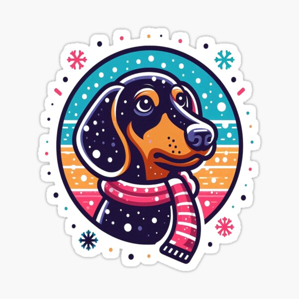 Item preview, Dachshund Through the Snow designed and sold by HappyLifeStore6.