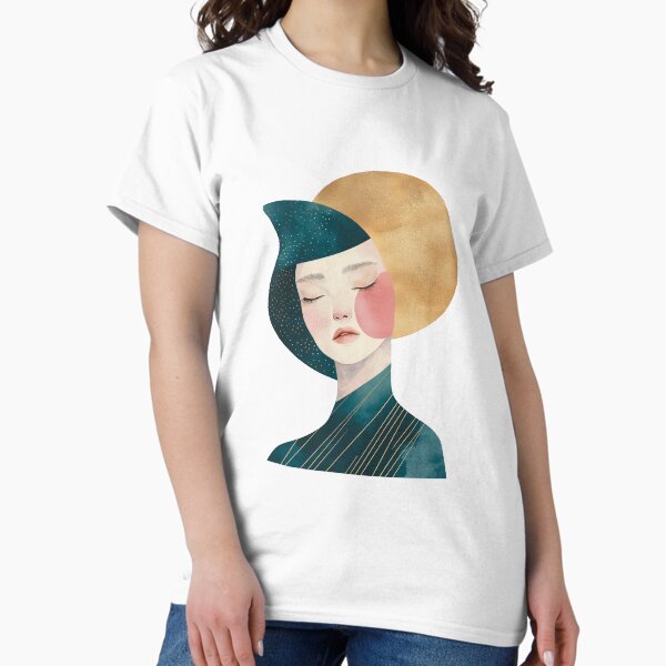 Item preview, Golden Glow Abstract Feminine Portrait designed and sold by House Of Roza.