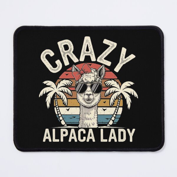Item preview, Crazy Alpaca Lady Funny Animal Lover Retro Design designed and sold by love3617.