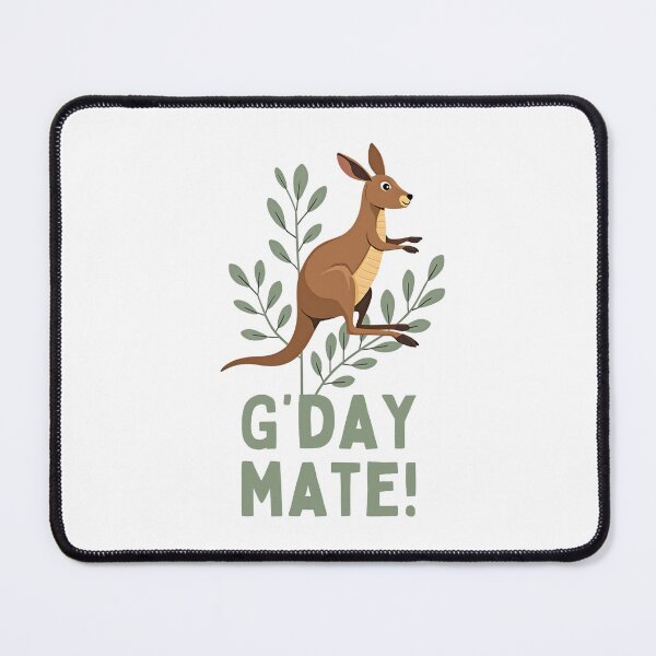 Item preview, Australia G'Day Mate Funny Kangaroo Australian Kangaroo designed and sold by MALIKABO.