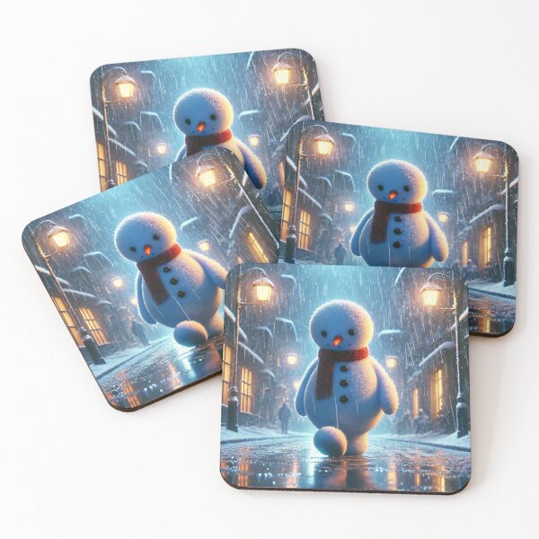 Item preview, Lonely Snowman Walking Alone in the Rain designed and sold by choder61.