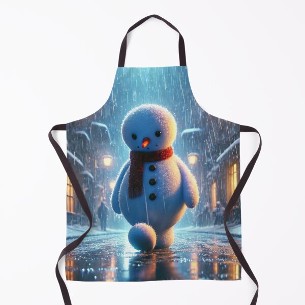 Item preview, Lonely Snowman Walking Alone in the Rain designed and sold by choder61.
