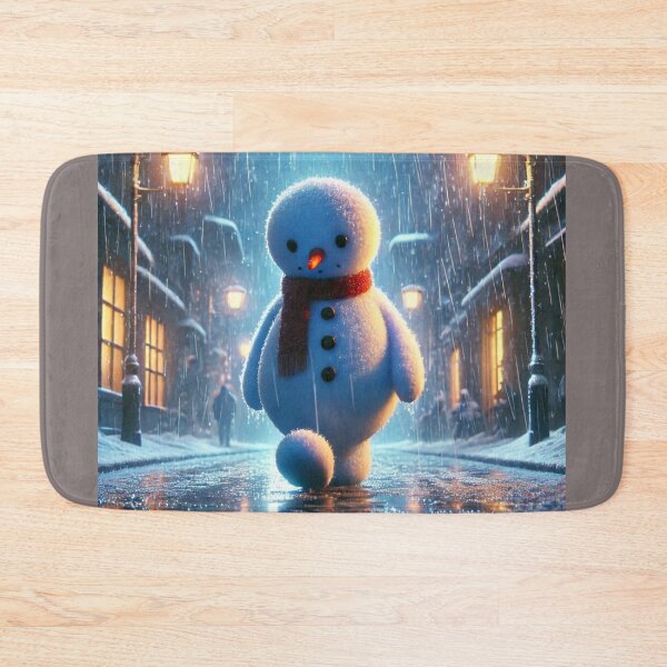Item preview, Lonely Snowman Walking Alone in the Rain designed and sold by choder61.