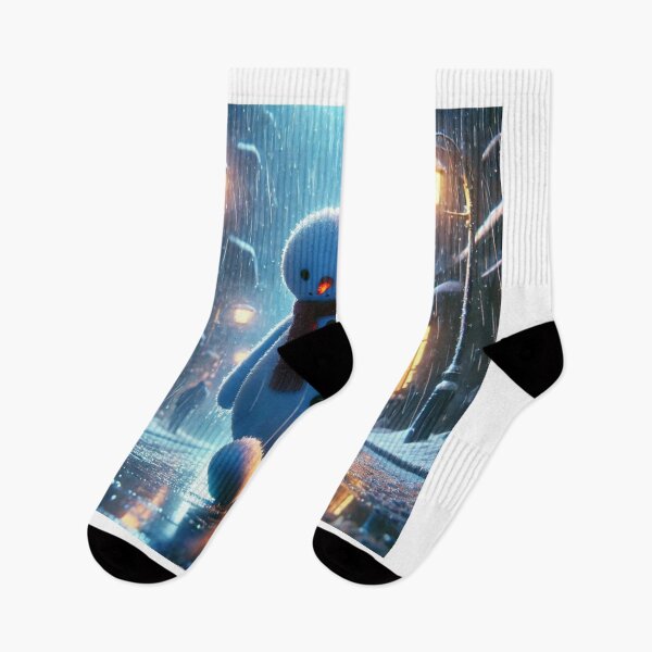 Item preview, Lonely Snowman Walking Alone in the Rain designed and sold by choder61.