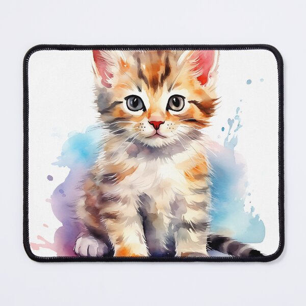 Item preview, Cute watercolor painting of a cat for cat lovers. designed and sold by Happy Shop.