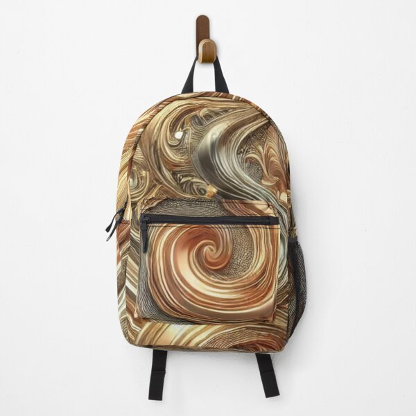 Item preview, Golden Fluid Elegance: Luxurious Metallic Swirl Artwork designed and sold by TeslaSt0re.