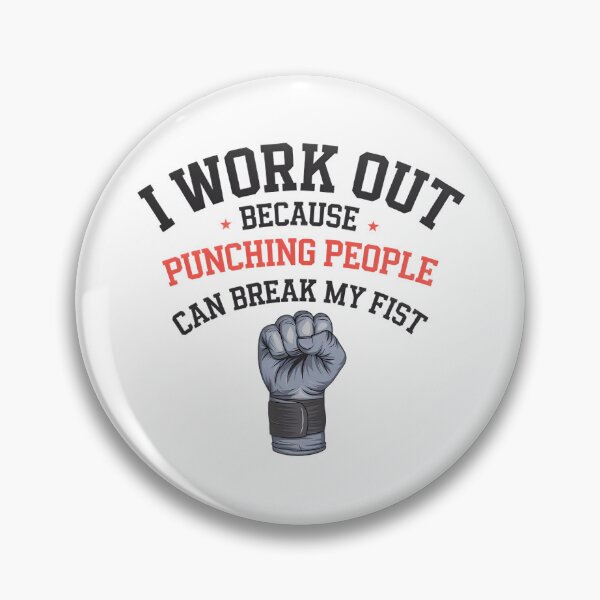 Item preview, I work out because punching people can break my fist designed and sold by BugiDesignArt.
