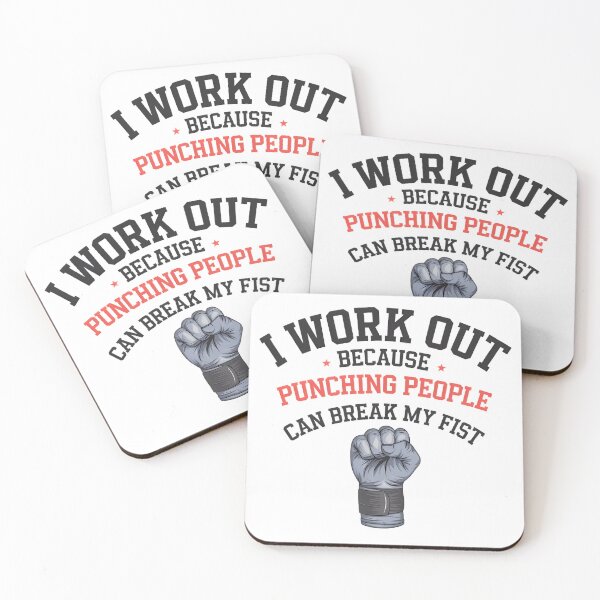 Item preview, I work out because punching people can break my fist designed and sold by BugiDesignArt.